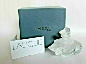 ラリック パリ &#34;SAMOA&#34; Clear and Frosted 香水 ボトル 瓶サイン入り with Original Box Lalique