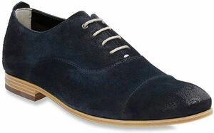 送料無料 Clarks 27cm オックスフォード ダーク ブルー スエード ヌバック ビジネス レザー フォーマル ブーツ スニーカー スーツ JJJ70