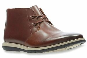 送料無料 Clarks 28cm ブーツ レースアップ ブラウン タン レザー 革 軽量 スニーカー スーツ ビジネス ローファー マウンテン JJJ62