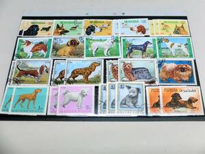 海外の切手コレクション④　アラブ首長国連邦　動物・犬　切手３０枚