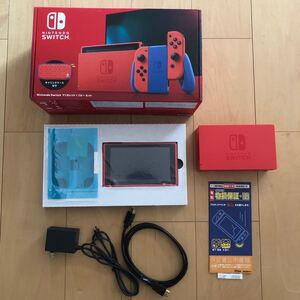 中古 延長保証あり Nintendo Switch マリオレッド×ブルー 本体・ドックセット