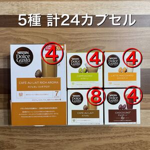 【計24カプセル】ネスカフェドルチェグスト ラテ 5種 3