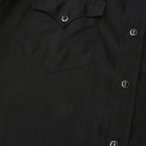 60s USA製 H BAR C ウエスタンシャツ ブラック 17 1/2-34 HBARC 長袖 シャツ ロカビリー 50s 70s ヴィンテージ _画像8