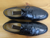 JOHNSTON&MURPHY Uチップ レザー シューズ US9 27cm ブラック 本革 革靴 ジョンストン＆マーフィー_画像6