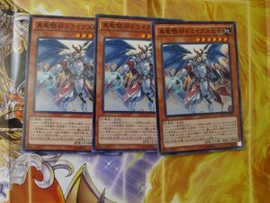 遊戯王　★真竜騎将ドライアスⅢ世 ★　ノーマル　3枚セット　中古品　プレイ専用　　1029