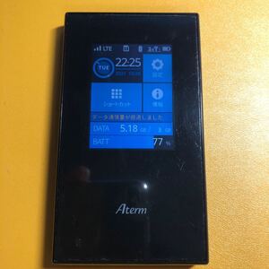 NEC LTE モバイルルーター Aterm MR04LN (デュアルSIM 対応/microSIM) クレードル、ACアダプタ付