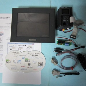 値下げ【送料無料】美品 キーエンス Keyence PLC(KV700) デジタル Proface タッチパネル(GP2400)学習キット 初心者最適