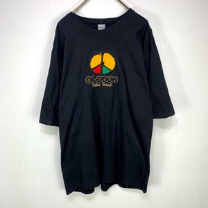 OLODUM 古着 Tシャツ GGサイズ ブラック 黒 オロドゥン ブラジル 文化団体 ロゴ 半袖 カットソー メンズ 大きい ビッグ オーバー サイズ(
