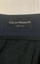 美品 エンポリオアルマーニ メンズ スラックス パンツ イタリア製 46 M EMPORIO ARMANI カジュアルパンツ EA GA アルマーニ 黒タグ_画像4