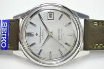 ☆1960年代国産名機 SEIKO ＳＰＯＲＴＳＭＡＴＩＣ CALENDA １９石 J13057 絹目文字磐 自動巻紳士腕時計 お洒落純正SEIKOベルト　美品_画像1