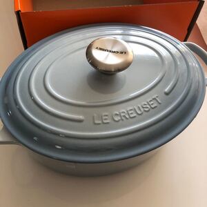 ル・クルーゼ LE CREUSET オーバル シグネチャー 27cm 新品未使用 コースタルブルー