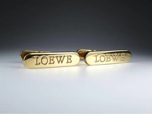 ＬＯＥＷＥ　ゴールド　バー　カフス　カフリンクス　ロエベ　箱付き