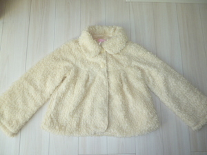  beautiful goods [ Mezzo Piano ] warm boa jacket eggshell white *165cm*160