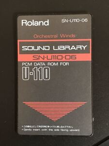 [ prompt decision * postage included ]Roland SN-U110-06 Orchestral Winds