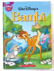 バンビBambi英語 未使用絵本ハードカバー ディズニー 絵多め 読み聞かせ