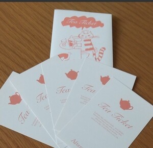 匿名配送 Afternoon Tea アフタヌーンティー Tea Ticket5枚セット有効期限:2022/3/31