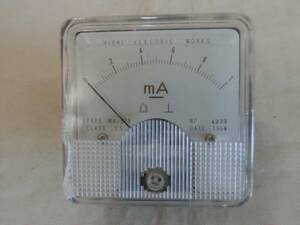  day . electric. meter MK-52A analogue meter rectangle era thing Junk exhibition day .. measuring instrument analogue 