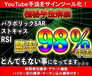 【バイナリーオプション】秘密のパラボリックSAR設定！確実に勝つための手法！ サインツール化【Youtube手法】