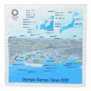 東京オリンピックビューマップスカーフ