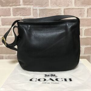 coach オールドコーチ ショルダーバッグ レザー 黒 ヴィンテージ old チャーム ワンショルダ