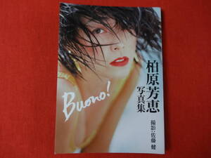 柏原芳恵 写真集 Buono! 文庫サイズ 撮影 佐藤健 竹書房 艶写文庫 中古本 即決