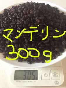 コーヒー豆 マンデリン G-1 300g 深煎り 自家焙煎珈琲