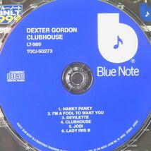 【BLUE NOTE BNLT発掘シリーズ 日本初CD化 美品】デクスター・ゴードン　クラブハウス　DEXTER GORDON　CLUBHOUSE　優秀録音　超オススメ！_画像6