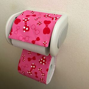 リボン トイレットペーパーホルダーカバー