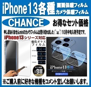 【お得】iPhone13ProMAX用 カメラ保護&ガラスフィルム
