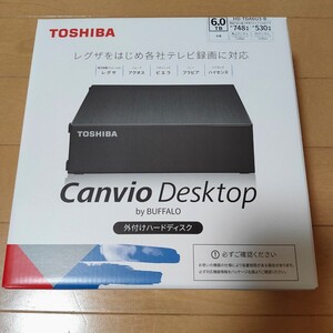 翌日発送!【新品】東芝 外付けHDD ハードディスク 6TB Canvio Desktop HD-TDA6U3-B/N