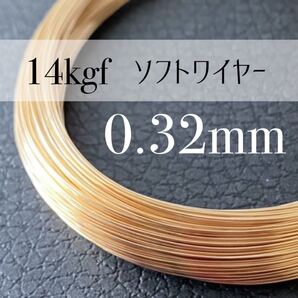 【A6】14kgf ソフトワイヤー 0.32mm 28G 100cm