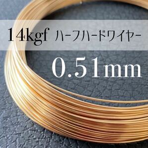 【A1】14kgf ハーフハードワイヤー 0.51mm 24G 50cm