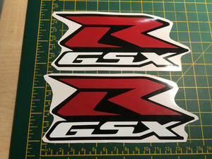 送料無料 GSXR Graphics Sticker Decal ステッカー シール デカール バイク 2枚セット 150mm x 64mm レッド