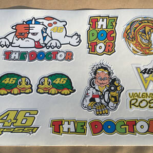 送料無料 THE DOCTOR Valentino Rossi Stickers Decals バレンティーノ・ロッシ ドクター ステッカー シール デカール 9枚セットの画像1