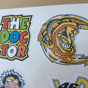 送料無料 THE DOCTOR Valentino Rossi Stickers Decals バレンティーノ・ロッシ ドクター ステッカー シール デカール 9枚セットの画像3