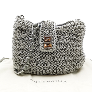 Free Shipping Good Condition Anteprima Shoulder Bag Shoulder Pouch Pochette Bag Luccket Wire Bag Chain Ash Ladies Ladies Bags, Handbags, Others