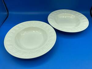 【未使用　超美品】Wedgwood ウェッジウッド　★Festivity Ivory　★プレート　お皿　★サイズ　230×高さ37mm