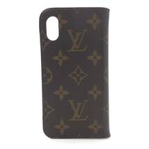 □LOUIS VUITTON モノグラム フォリオ iPhone X/XS ケース M63443 BC4128 USED□_画像1