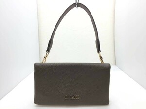 ◇ Guy Laroche ギ・ラロッシュ イタリアン レザー ヌーベルポシェット エアロポルト ショルダー お財布 バッグ ◇