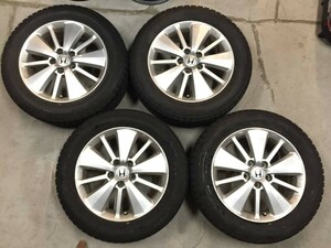 □AUTOBACS ICE ESPORTE/HONDA純正 アルミホイール付きスタッドレスタイヤセット 215/65R17 2018年 中古品□