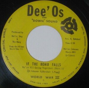 World War III - If The Bomb Falls ■ funk 45 試聴