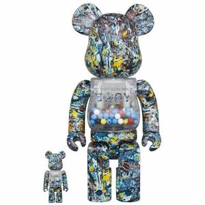 MY FIRST BE@RBRICK B@BY Jackson Pollock Studio Ver.100％ & 400％ ベアブリック メディコムトイ 新品