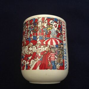 ＊レトロ＊激レア希少品　ウォーリーを探せ　WHERE'S WALLY? 陶器　湯呑み茶碗