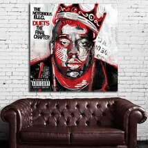 ノトーリアス ビッグ Notorious BIG 特大 ポスター 100x100cm 海外 ヒップホップ ラッパー アート インテリア グッズ 写真 雑貨 ビギー 3_画像2