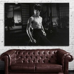 Bruce Lee ブルース・リー 特大 ポスター 150x100 グッズ おしゃれ アート 写真 カフェ カンフー 武道 雑貨 大判 42