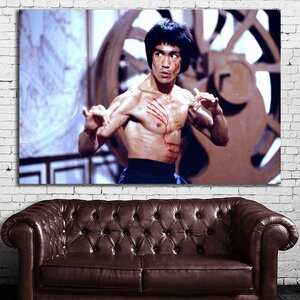 Bruce Lee ブルース・リー 特大 ポスター 150x100 グッズ おしゃれ アート 写真 カフェ カンフー 武道 雑貨 大判 40