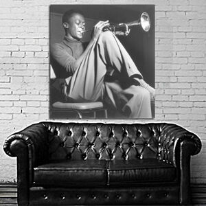 Miles Davis マイルス・デイヴィス 特大ポスター 100x100cm ジャズ トランペット デイビス グッズ インテリア アート フォト 写真