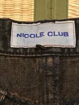 NICOLE CLUB　ニコルクラブ　デニムスカート　黒系　サイズ40_画像2