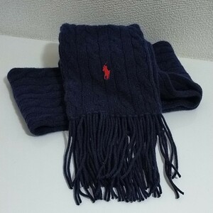 【新品】POLO RALPH LAUREN　ポロラルフローレン　紺色マフラー