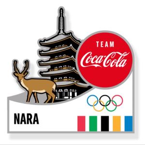 コカコーラ 東京オリンピック ピンバッジ 都道府県 奈良県